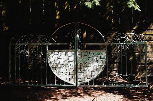 Decorative Gates Photo 2, #2y:'Fuchsia-Tea Garden, with Bo'