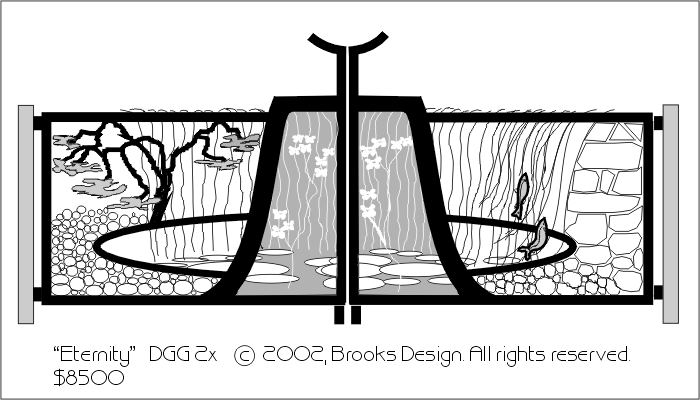 Decorative Gates #2x:'Transitions' digital drawing