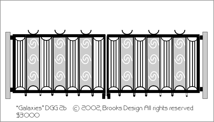 Decorative Gates #2b:'Galaxies' digital drawing