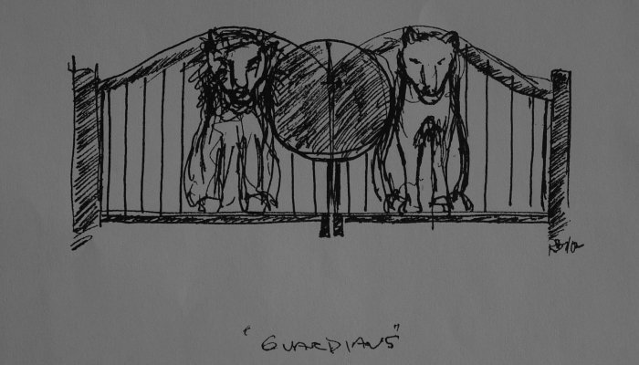 Decorative Gates #2c:'Guardians'
