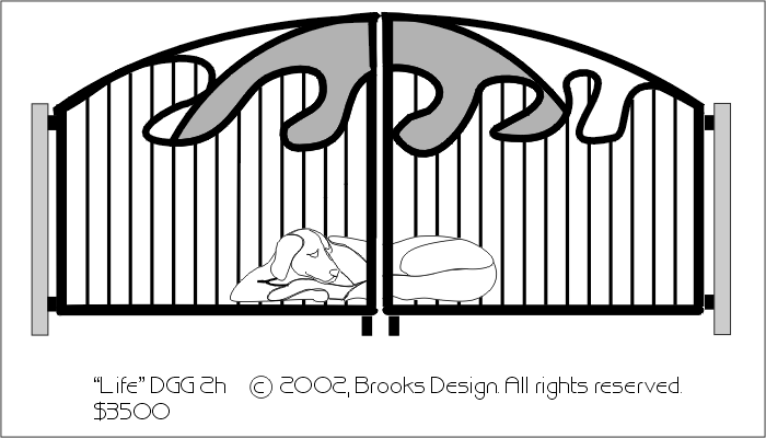 Decorative Gates #2h:'Life' digital drawing