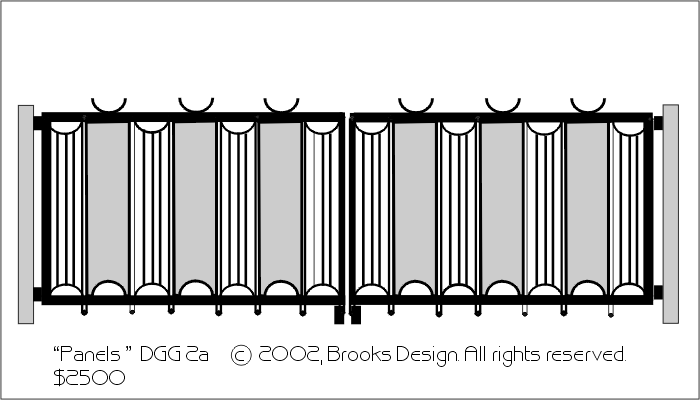 Decorative Gates #2a:' Panels' digital drawing