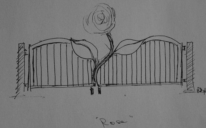 Decorative Gates #2g:'Rose'
