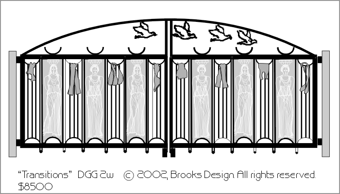 Decorative Gates #2w:'Transitions' digital drawing